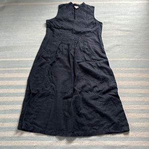 J. Jill black linen tank v neck maxi dress size XL